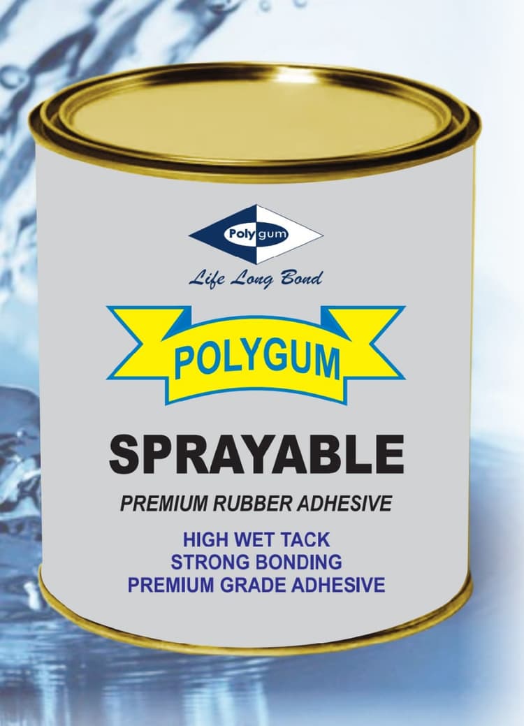 Polygum Sprayable - Sprayable adhesive for easy application and strong, even coverage. Ideal for large surfaces and quick jobs. - Synergy Bonding Solutions